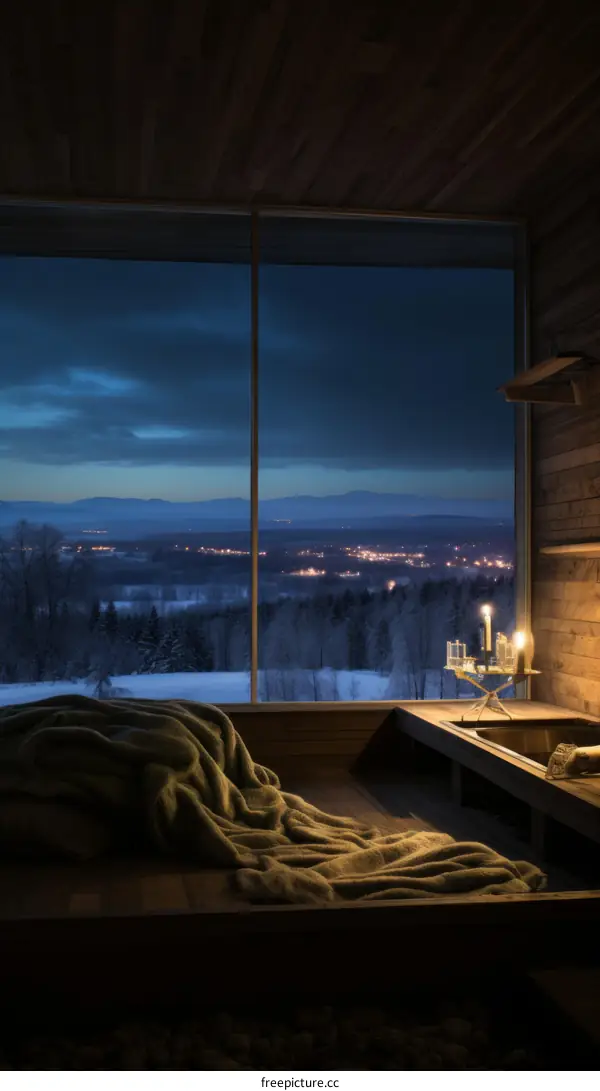 Cozy Cabin in the Woods with a View of the Night Sky