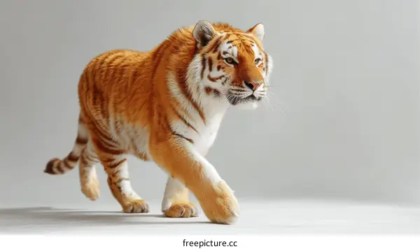 Majestic Tiger in Studio Setting