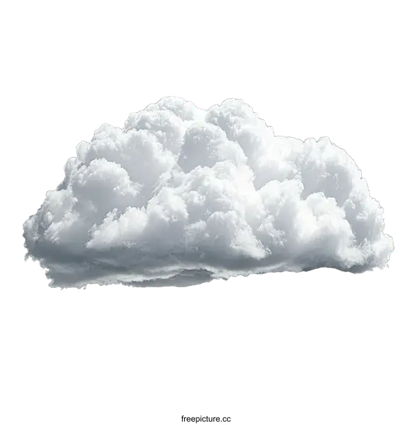 [Transparent Background PNG]Beautiful Fluffy Cumulus Cloud Image