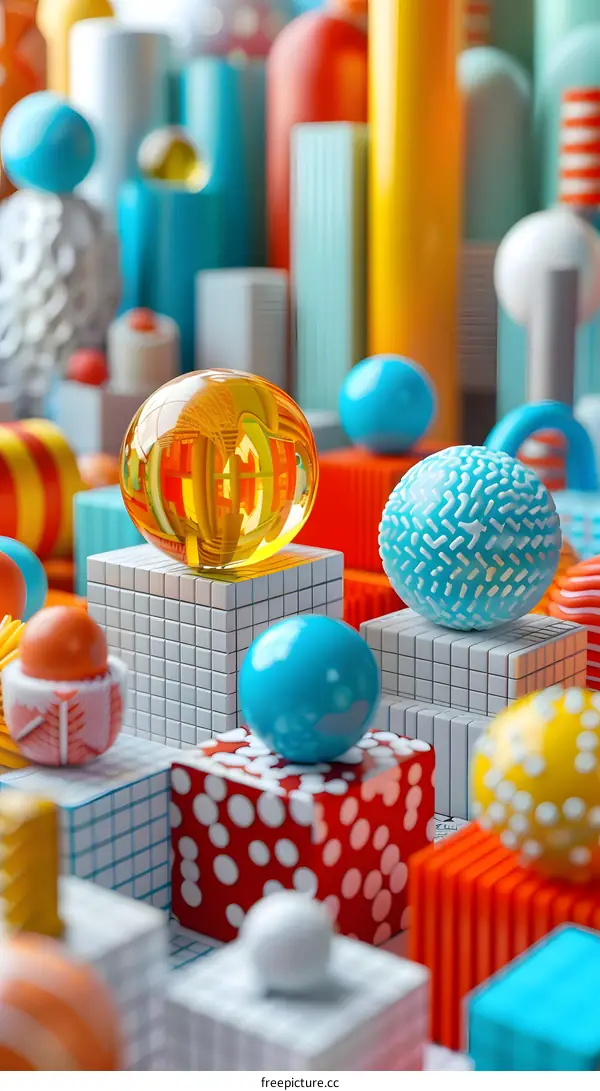 Arrangement of geometric shapes