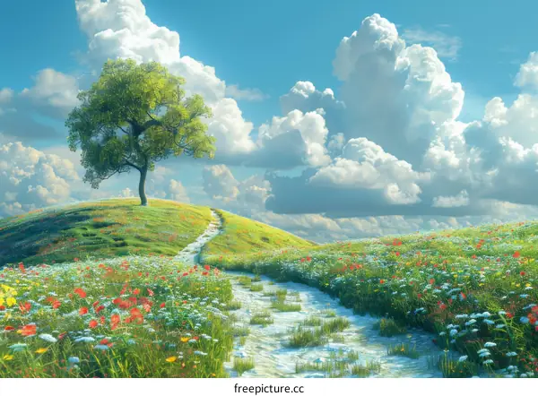 A Meadow in Full Bloom