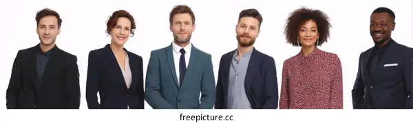 Diverse Business Professionals Stand United