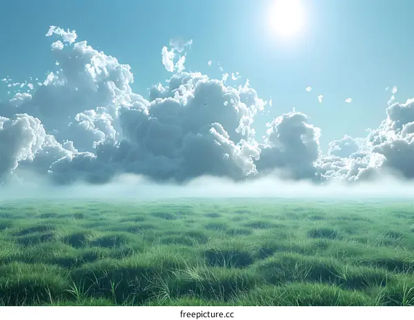 The vast grassland scenery