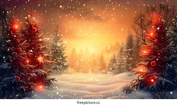 Christmas Snow Scene