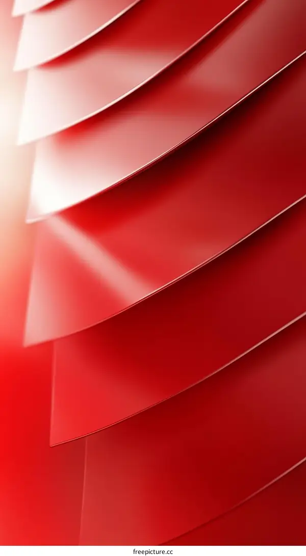 Abstract Red Geometric Shapes Background