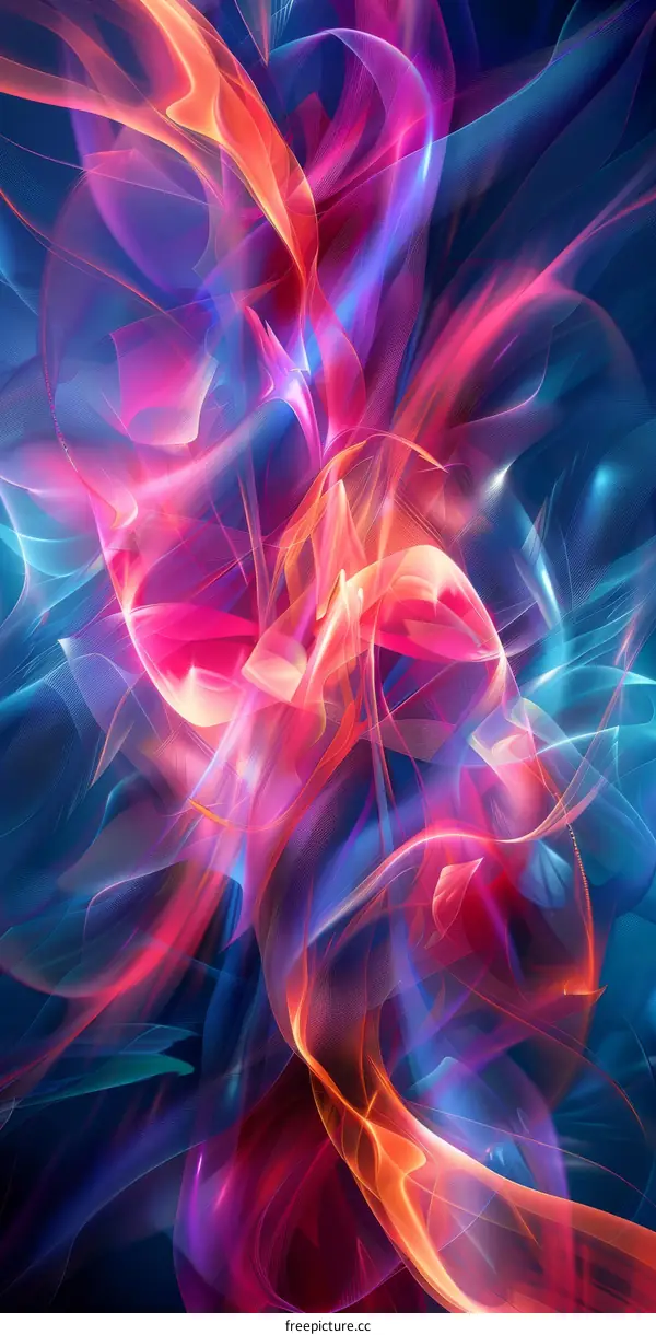 Abstract Colorful Background with Dynamic Energy