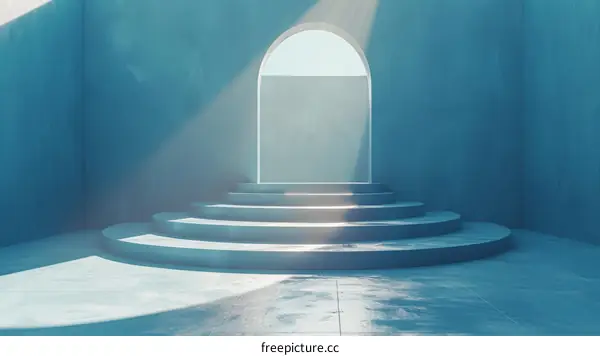 Light-Filled Modern Architectural Display Stage