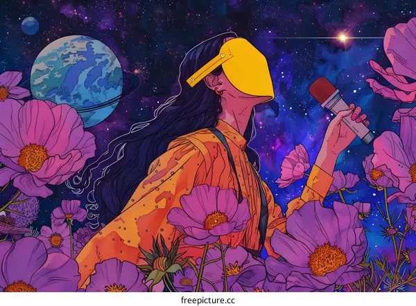 Cosmic Flower Serenade
