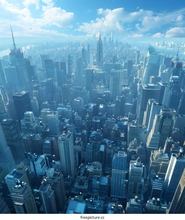 Urban Skyline of New York City