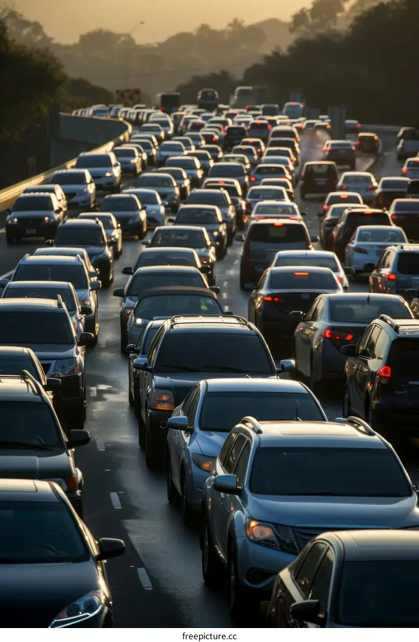 Los Angeles Rush Hour Traffic