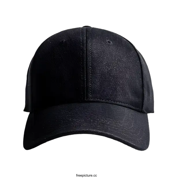 [Transparent Background PNG]Black Baseball Cap Isolated on White Background