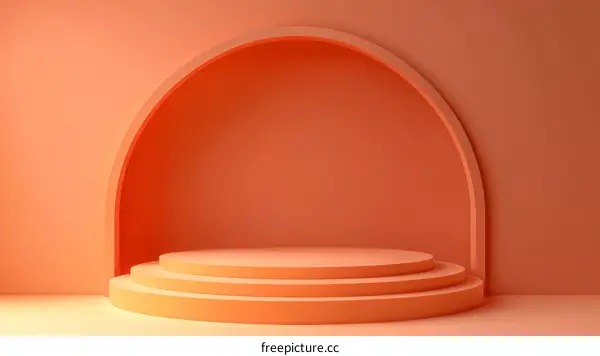 Peachy Archway Display Podium