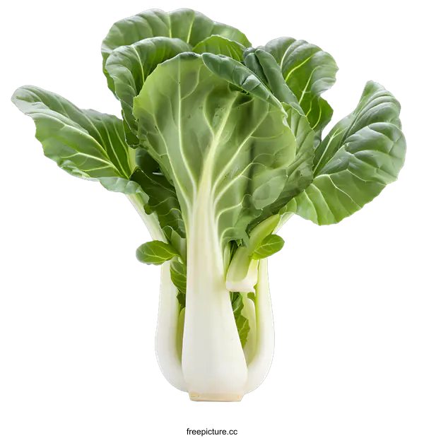 [Transparent Background PNG]Fresh Green Bok Choy Isolated on White Background