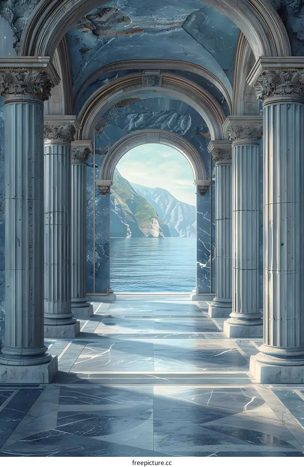 Surreal Colonnade and Arches