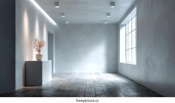 Empty Modern Interior Design Corridor