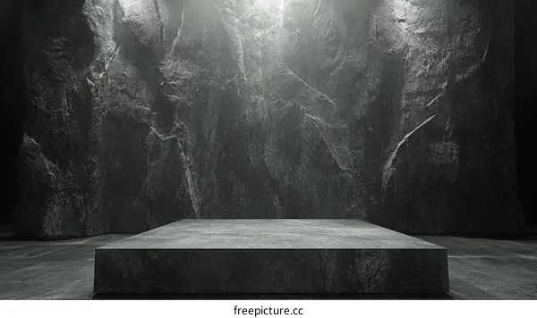 Dark Stone Platform Product Display