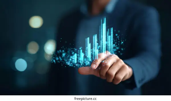 Digital City Growth in Business Hand