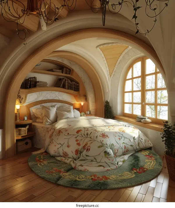 Cozy Wooden Bedroom Interior Design