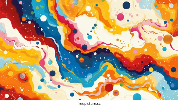 Colorful abstract painting