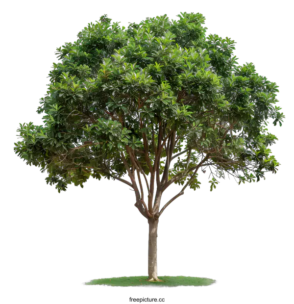 [Transparent Background PNG]Isolated Green Tree On White Background