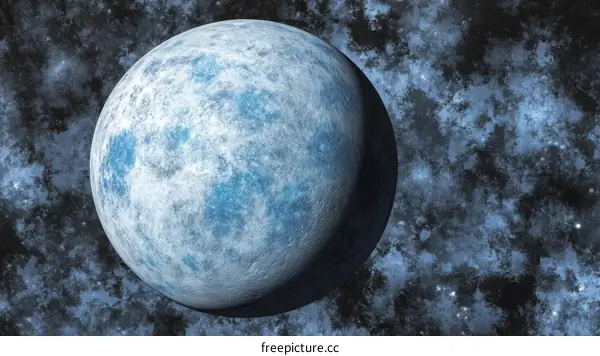 Frozen Planet in Deep Space