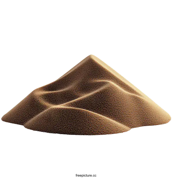 [Transparent Background PNG]Pile of Sand Abstract Desert Landscape