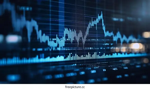 Stock Market Graph Displaying Trends