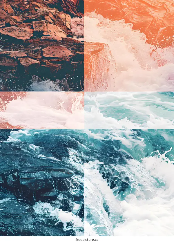 Abstract Water Splash Background