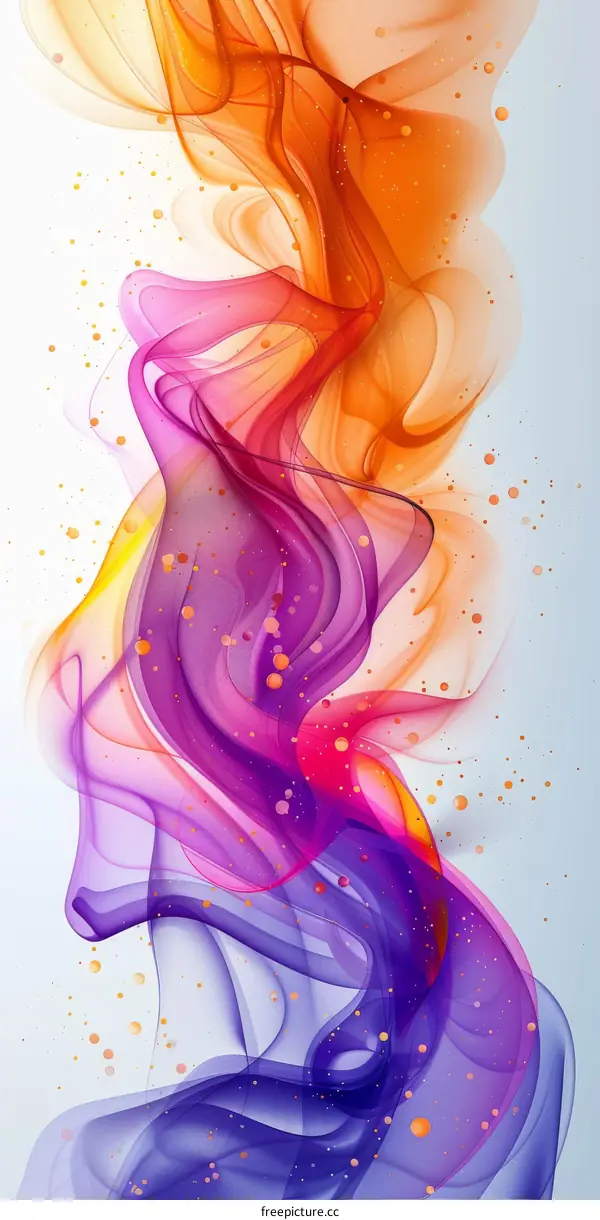 Abstract Colorful Flowing Clouds