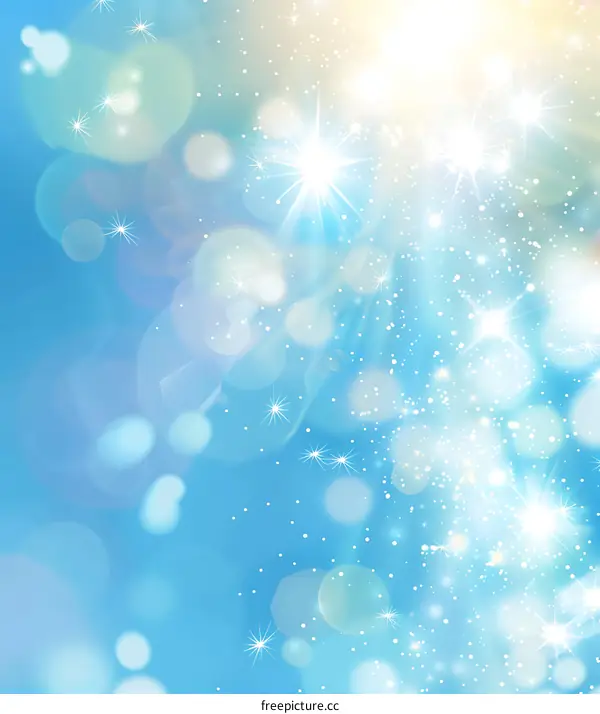 Abstract Blue and White Glitter Background