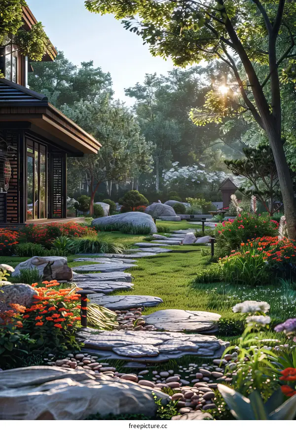 Tranquil Japanese Garden Design