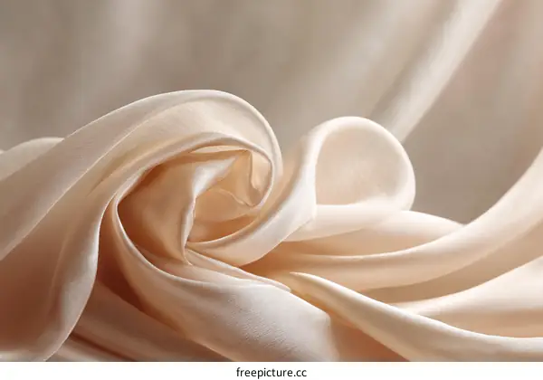 Elegant Beige Satin Fabric Texture
