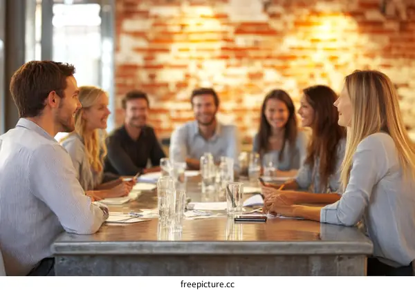 Business Meeting in a Casual Setting