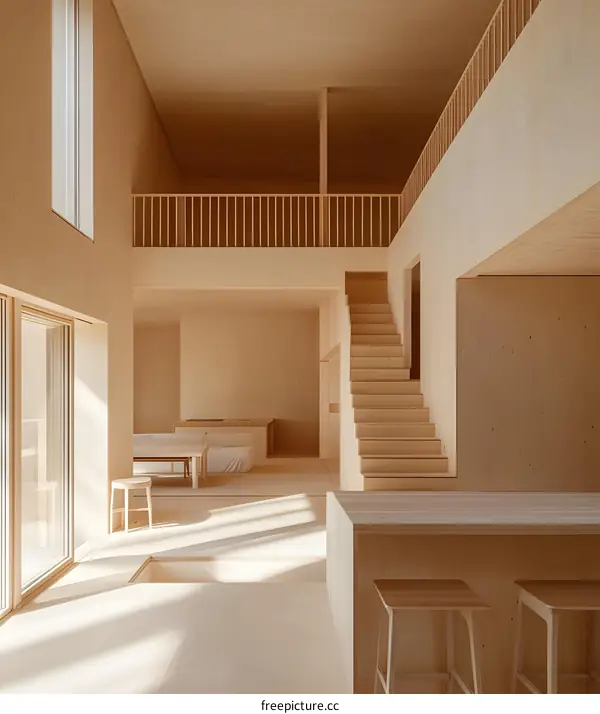 Modern Minimalist Wood Interior Design