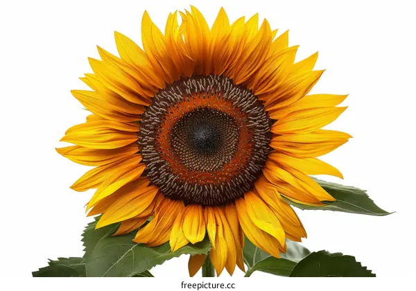 A Single Sunflower in Full Bloom