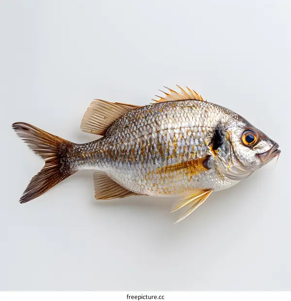 A fish on a white background