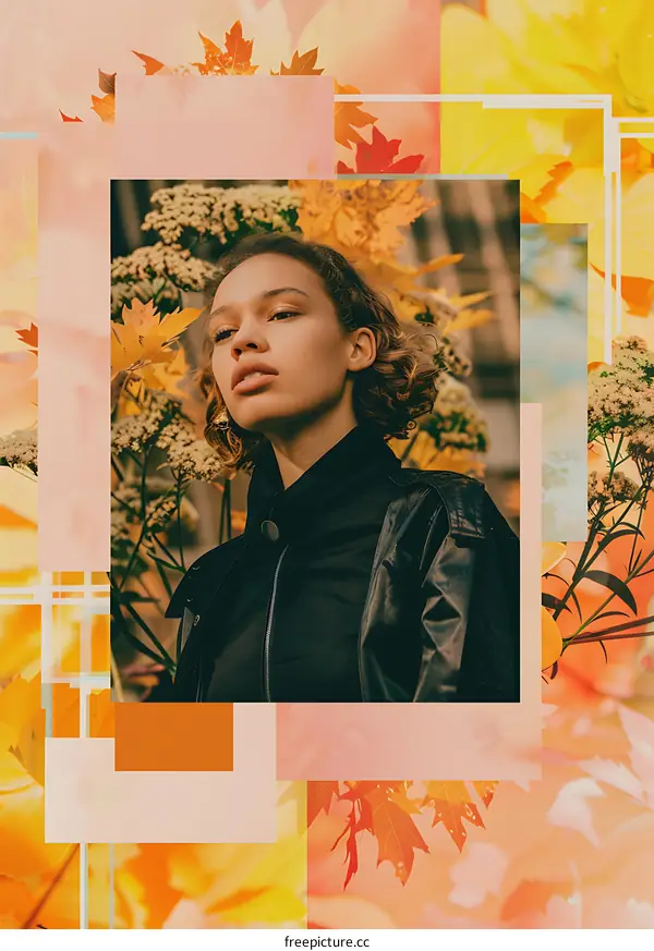 Autumn Fashion Portrait of a Young Woman