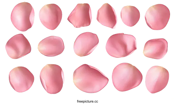 [Transparent Background PNG]Rose Petals  Arrangement  Background  Design  Pattern