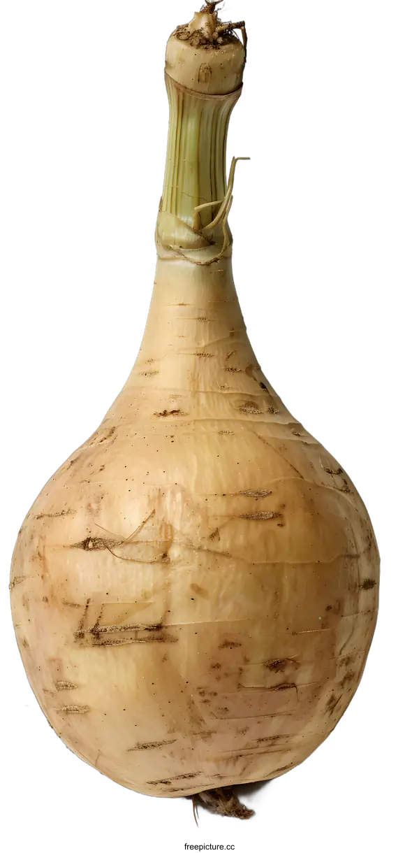 [Transparent Background PNG]Freshly Harvested Turnip Root Vegetable