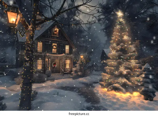 Snowy Christmas Eve
