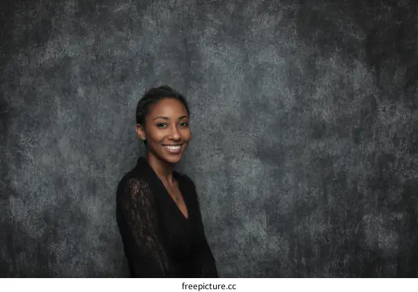 Smiling Black Woman Professional Portrait