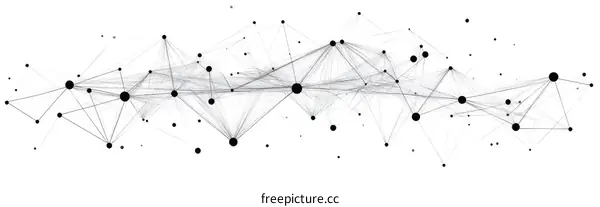 Abstract Network Connection Graphic Design