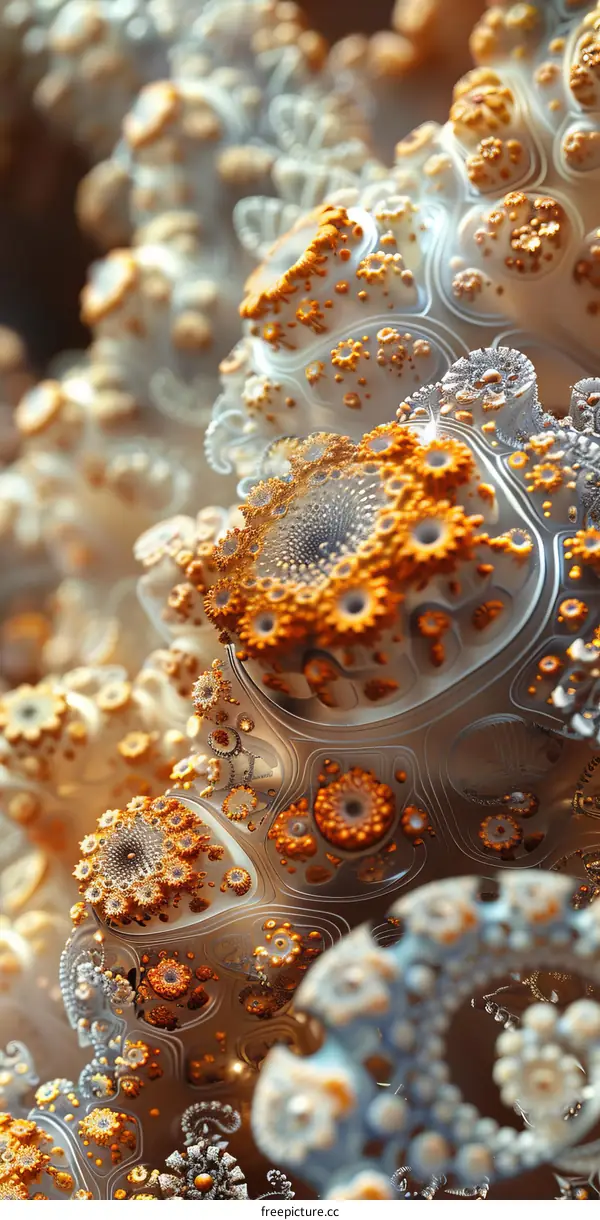 Golden Alien Structure Reminiscent of a Flower