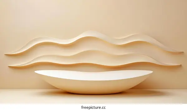 Beige Abstract Display Product Background Design