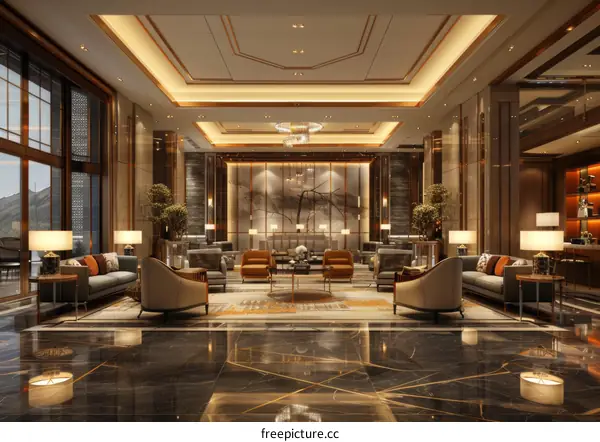 Luxury Hotel Lobby Interior Design