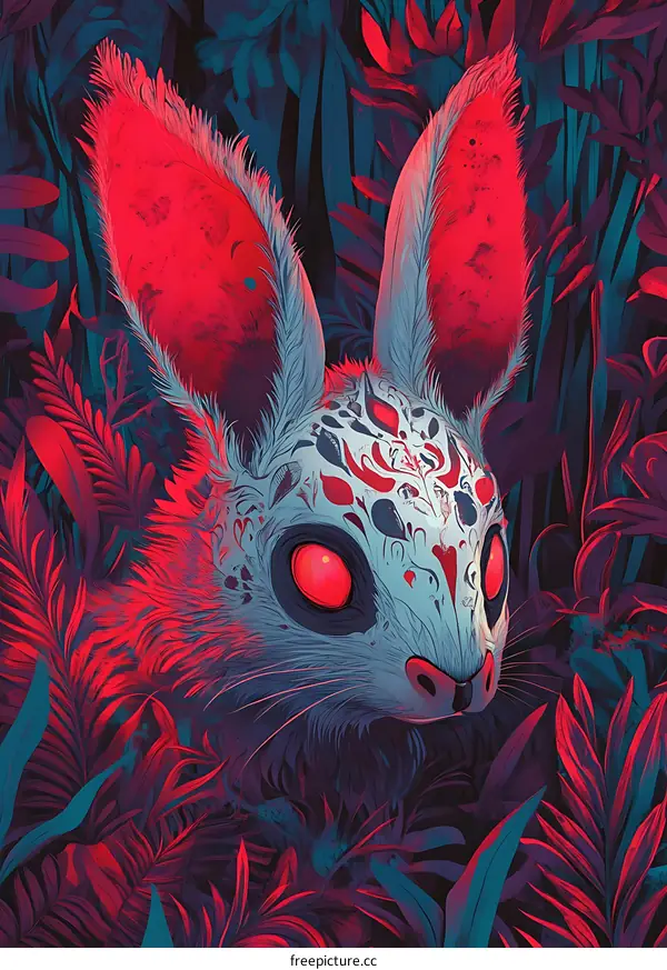 Red Eyed Rabbit in the Jungle