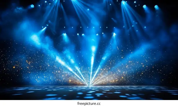 Stage Lighting Show Abstract Background Image
