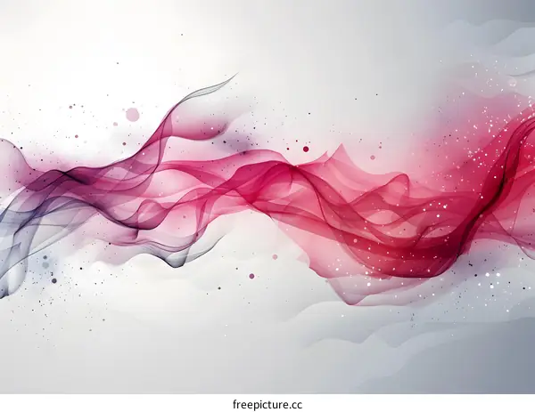 Abstract Wavy Pink and Purple Gradient Background