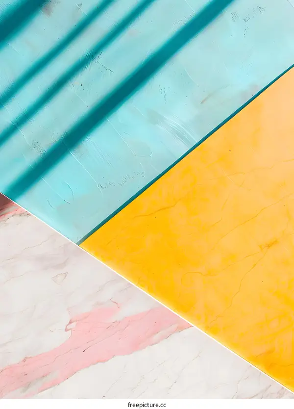 Abstract Background With Pastel Colors And Geometric Shapes