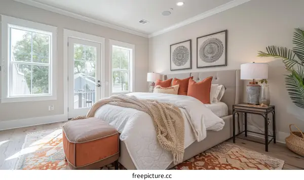 Spacious Master Bedroom with Cozy Sitting Area